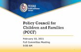 Policy Council for Children and Families (PCCF) - Texas