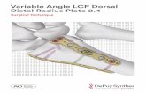 Variable Angle LCP Dorsal Distal Radius Plate 2