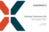 Earnings Conference Call - ChampionX Corporation