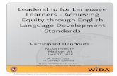 Leadership for Language Learners - Achieving Equity ...