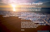 Sereníty Prayer God grant me the serenity To accept the ...