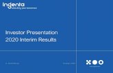 Investor Presentation 2020 Interim Results