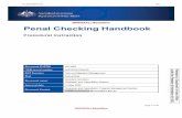 Penal Checking Handbook – procedural instruction 2020