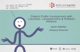 Patient Public Involvement with Leicester, Leicestershire ...