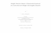 High Strain Rate Characterization of Advanced High ...