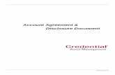 CAM Account Agreement & Disclosure Document