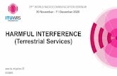 HARMFUL INTERFERENCE (Terrestrial Services)