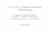 Cado-nfs, a Number Field Sieve implementation