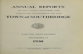 Annual reports of the town officers of Southbridge for the ...