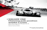 SQUARE ONE Claiming pole position amidst a crisis