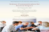 Science Communication for Societal Impact
