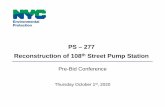 PS – 277 Reconstruction of 108th Street Pump Station