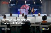 Microsoft Teams mokymai IT administratoriams
