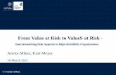 From Value at Risk to ValueS at Risk