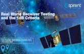 Real World Receiver Testing and the 1dB Criteria