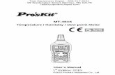 Eclipse MT4616 Product Manual - Electronic Test Equipment