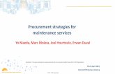 Procurement strategies for maintenance services