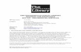 THE INDIANAPOLIS PUBLIC LIBRARY REQUEST FOR PROPOSALS RFP …