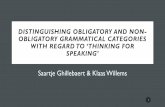 Obligatory and optional grammatical categories in ...