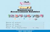 Numeracy Assessment Booklet 123456789 + - x