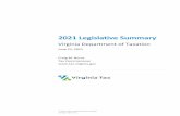 2021 Legislative Summary - Virginia