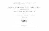 MINISTER OF MINES - British Columbia