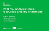 Pest risk analysis: tools, resources and key challenges