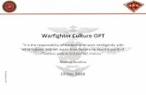 Warfighter Culture OPT