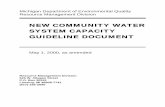 NEW COMMUNITY WATER SYSTEM CAPACITY GUIDELINE DOCUMENT