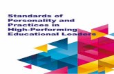 STANDARDS OF PERSONALITY & EDUCATIONAL LEADERS