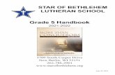 Grade 5 Handbook - starofbethlehem.org