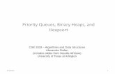 Priority Queues, Binary Heaps, and Heapsort