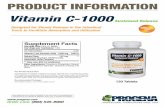 Vitamin C 1000 ProInfoSheet - progena.com