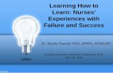 Learning How to Learn: Nurses' Experiences with Failure ...