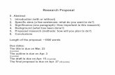 Research Proposal - University of Florida
