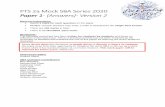 PTS 2a Mock SBA Series 2020 Paper í- [Answers]- Version î