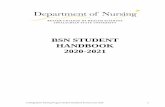BSN STUDENT HANDBOOK 2020-2021