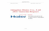 Qingdao Haier Co., Ltd 2017 Interim Report