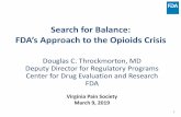 Search for Balance: FDA’s Approach to the Opioids Crisis ...