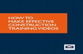 How to Make Effective Construction Training Videos