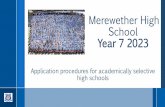 Merewether High School Year 7 2023