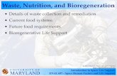 Waste, Nutrition, and Bioregeneration