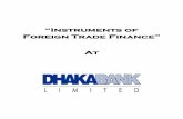 Instruments of Foreign Trade Finance At