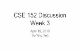 CSE 152 Discussion Week 3 - Computer Science