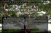 ESCHATOLOGICAL LIVING: A Call to Restore God’s Justice