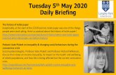 Tuesday 5th May 2020 Daily Briefing - lpgs.fireflycloud.net