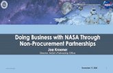 Doing Business with NASA Through Non-Procurement Partnerships