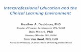 Interprofessional Education and the Clinical Learning ...
