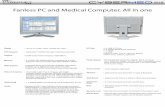 Fanless PC and Medical Computer, All in one