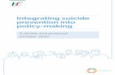 Integrating Suicide Prevention Into Policy-making